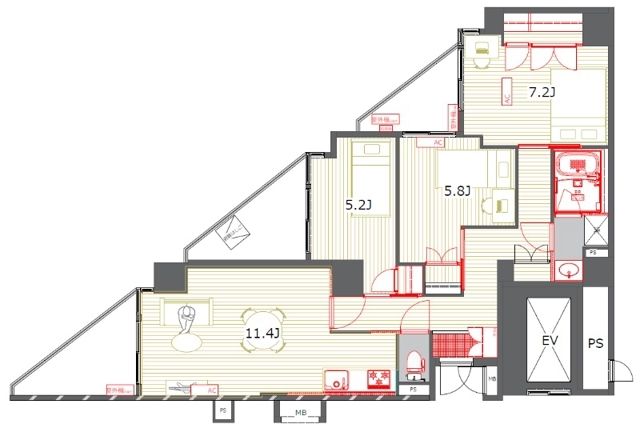 T’s garden東陽町 間取り