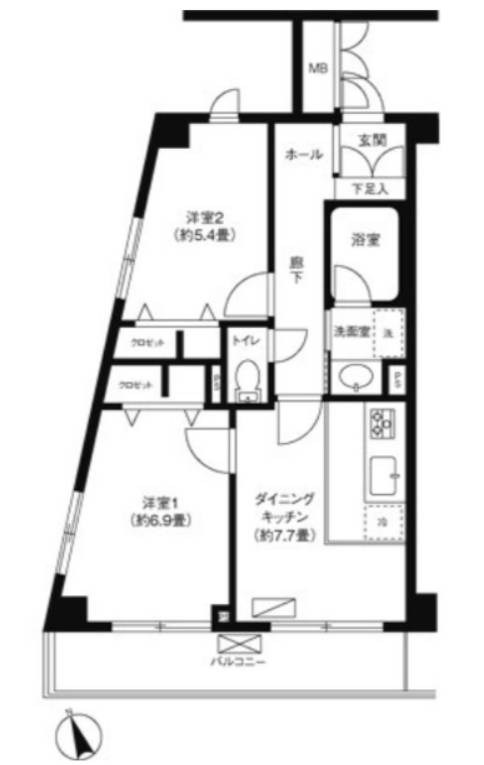 セゾン深川 間取り