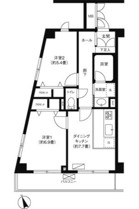 セゾン深川 レインズ用チラシ画像