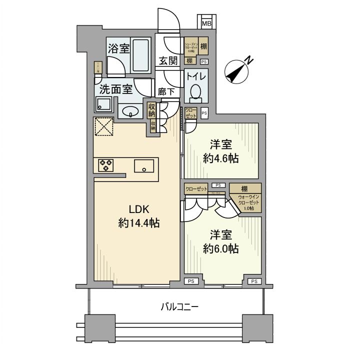 ウエリス茅場町 間取り