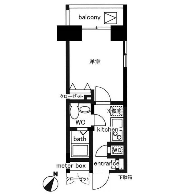 レジディア日本橋人形町Ⅱ 間取り