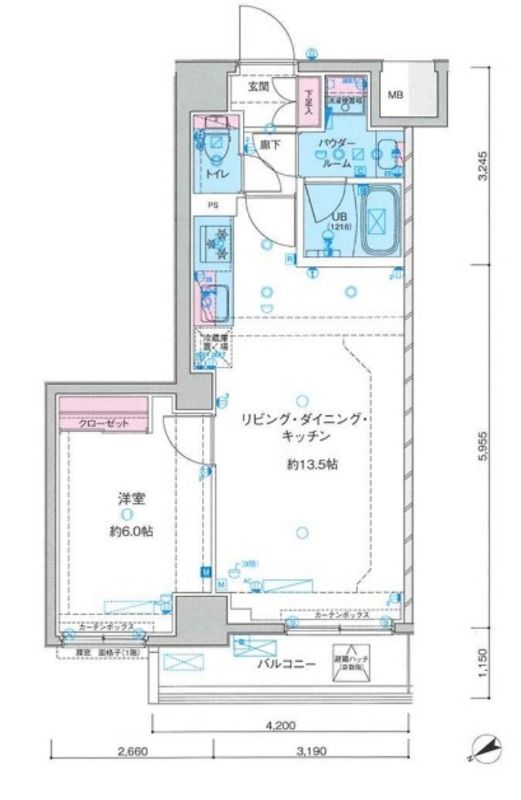 ジェノヴィア鐘ヶ淵 間取り