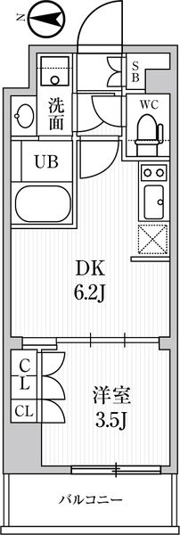 シーズンフラッツ住吉 間取り