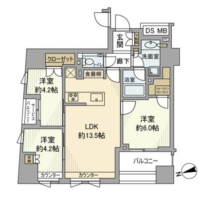ブランズ明石町 間取り