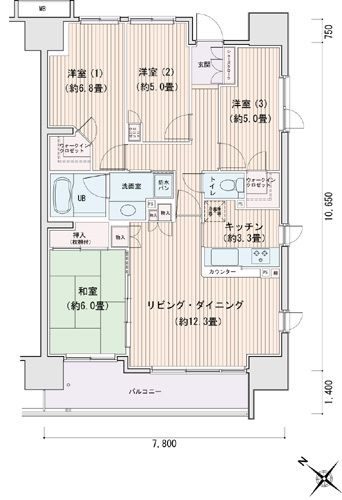 エスティメゾン豊洲レジデンスＡ 間取り