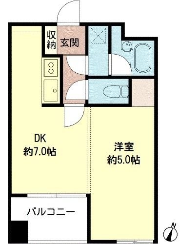 フュージョンハイツ浜町 間取り