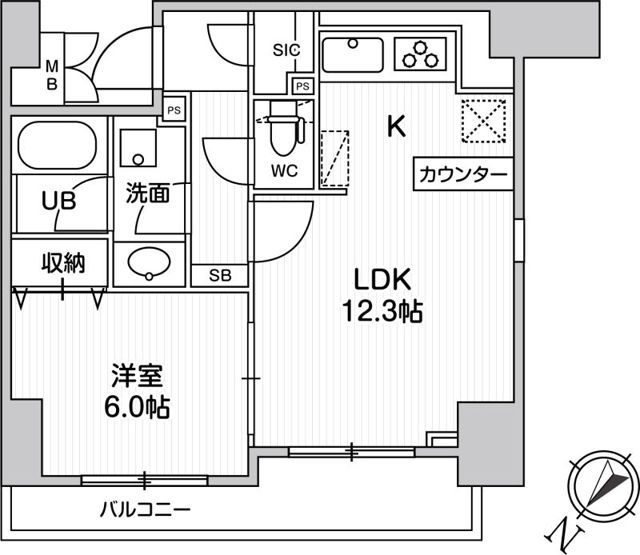 ・LUNIQ日本橋 間取り