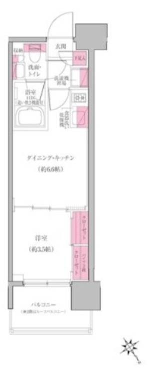 レジディア門前仲町プレイス 間取り
