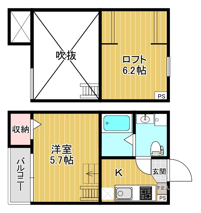 Orsa堺(オルサ) 間取り