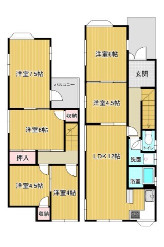 東野中3丁目戸建 間取り
