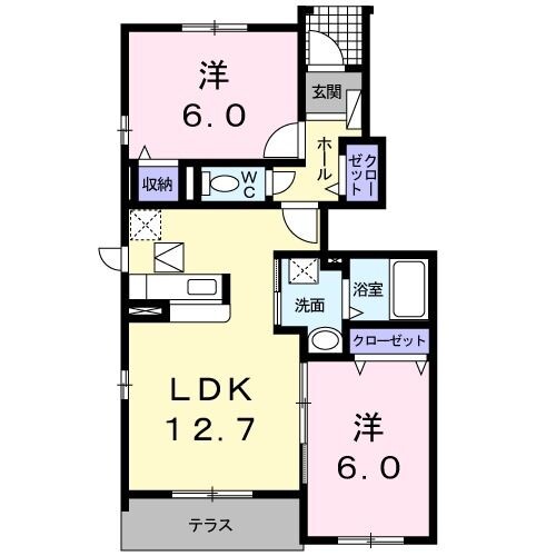 トゥージュール　アンサンブル 間取り