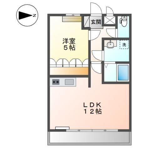 フォンテーヌ美原 間取り