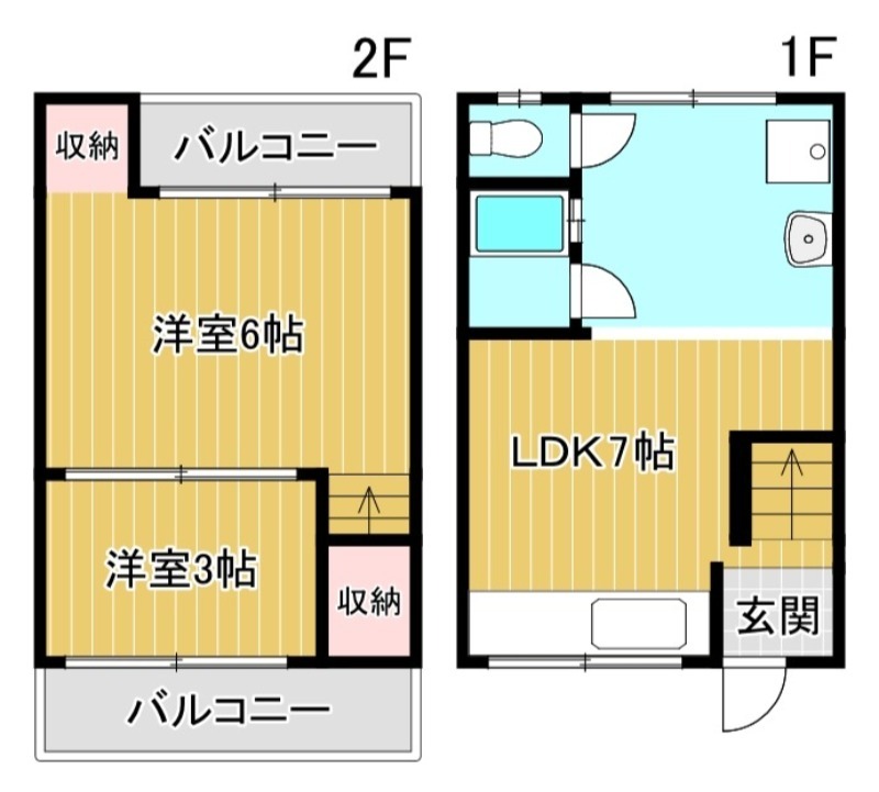 堺市菩提町 貸家 間取り