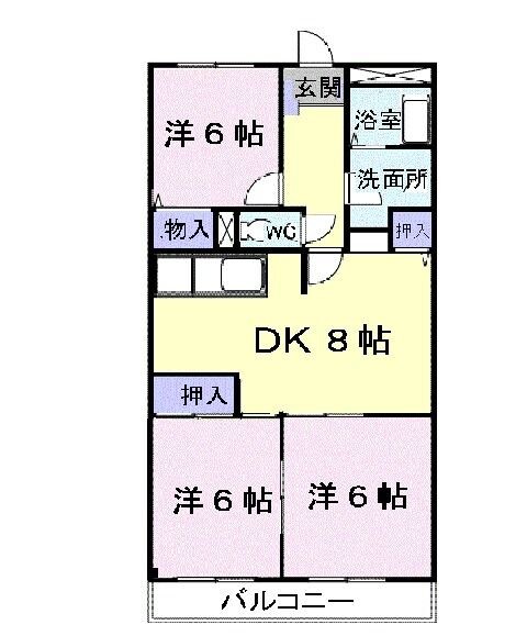 シャルム西之山 間取り
