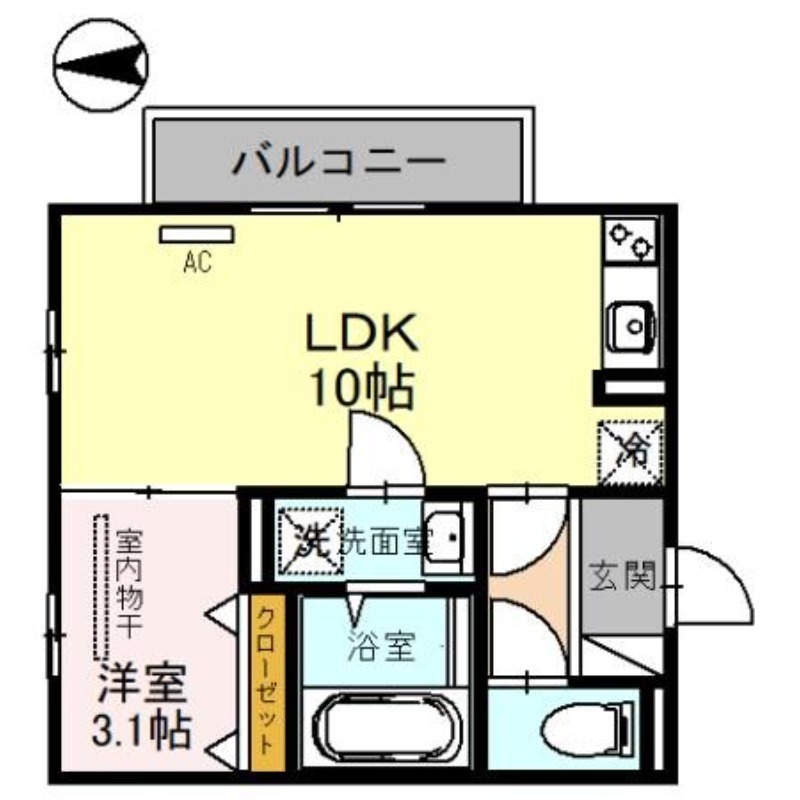 アクシス北野田 間取り