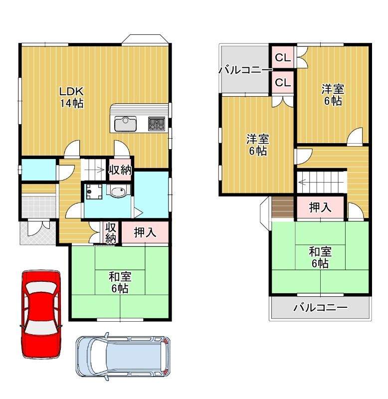 上田町21-23戸建 間取り