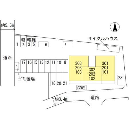 ル・フルーレ 駐車場