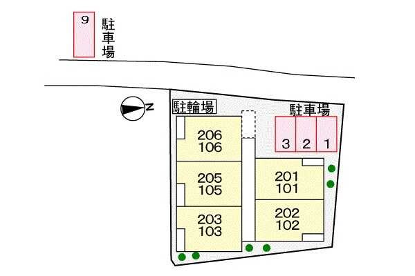 フルー　リール 駐車場
