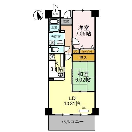 ラ・メゾンＭＳⅡ 間取り
