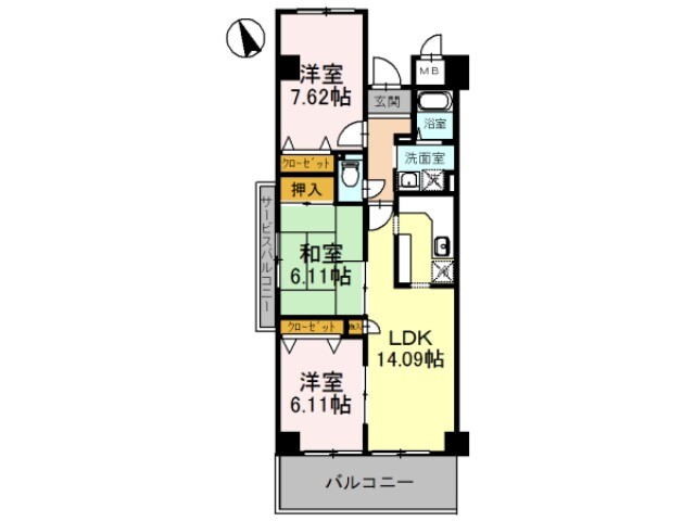 ラ・メゾンＭＳⅡ 間取り