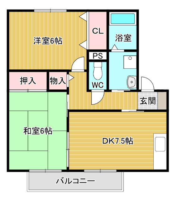 大阪府堺市東区草尾 間取り