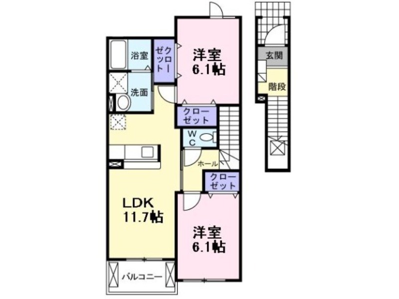 イノセントコートＡ棟 間取り