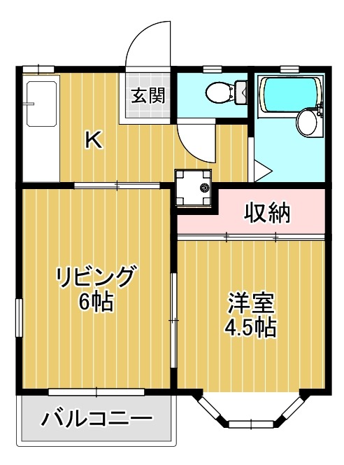 コーポラスしずⅡ 間取り