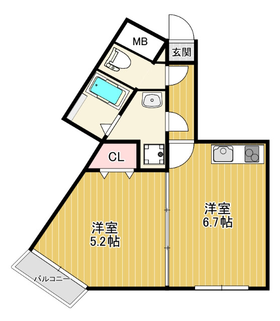 サンアーク北野田 間取り