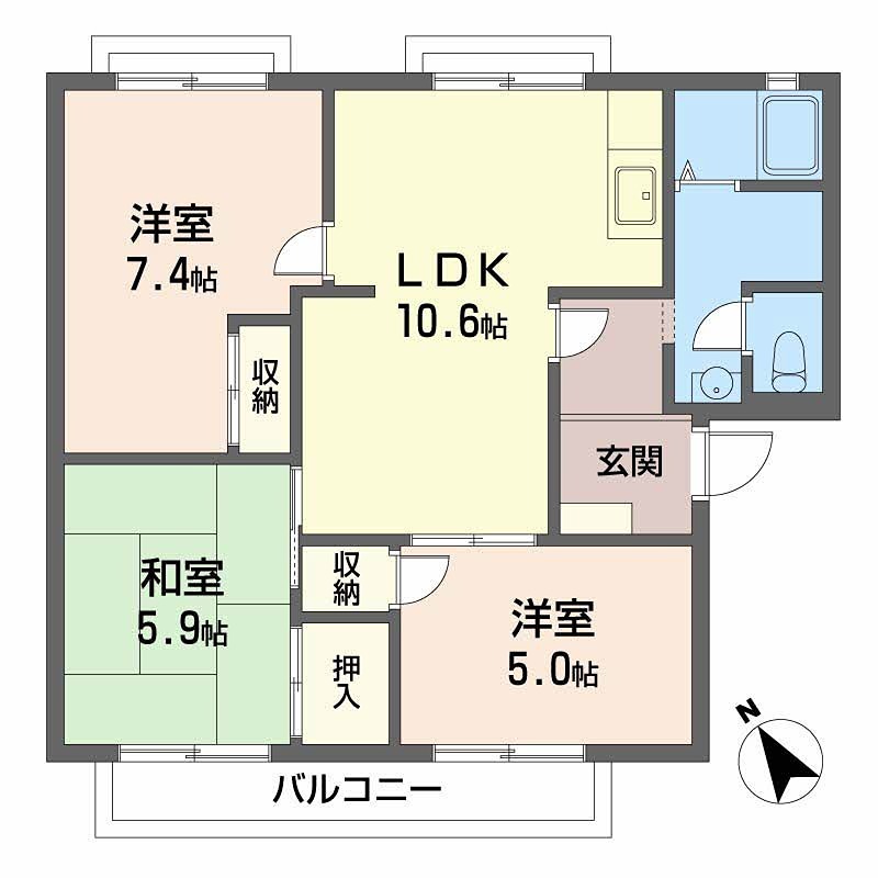 コーポファミール 間取り