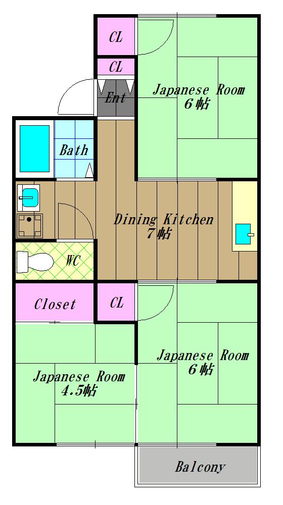 ドリームハイツＢ棟 間取り