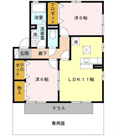 グリーンコート初芝 A 間取り