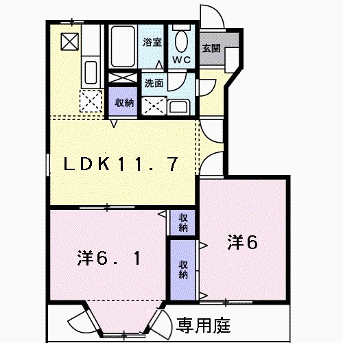 フォレストール1番館 間取り