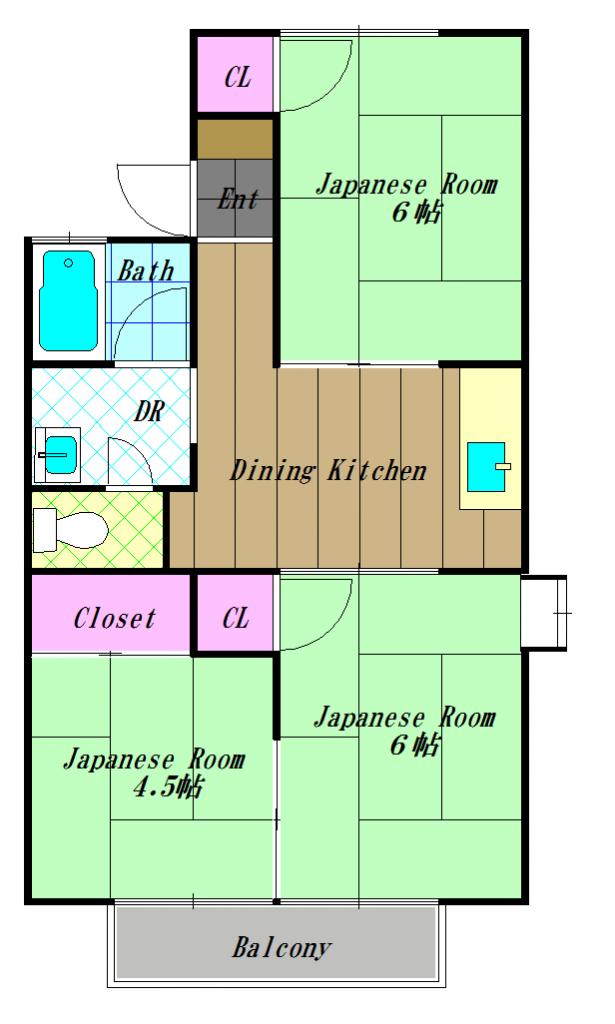 ハイツ向陽 間取り