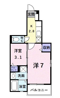 プチフローラ北野田Ⅲ 間取り