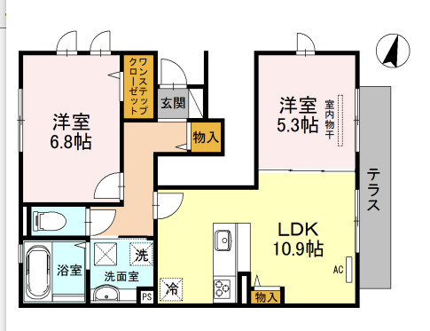 Ｐａｌａｃｉｏ大野台 間取り