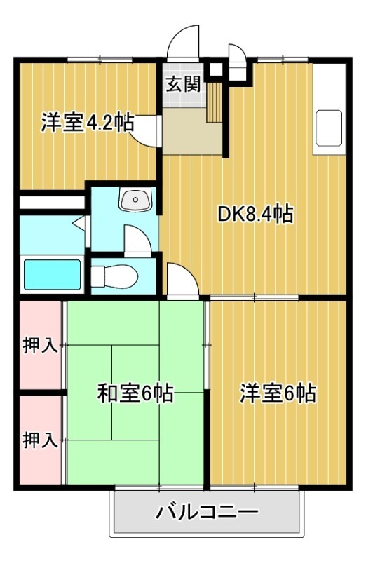 エステートピア楠 間取り