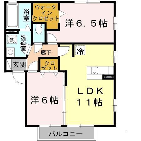 サンフィールド　Ⅲ棟 間取り
