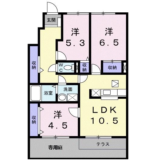 シャン・ド・フルール 間取り