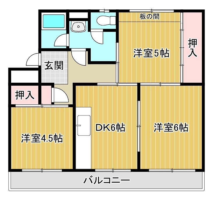 ヴィラナリー千代田１号棟 間取り