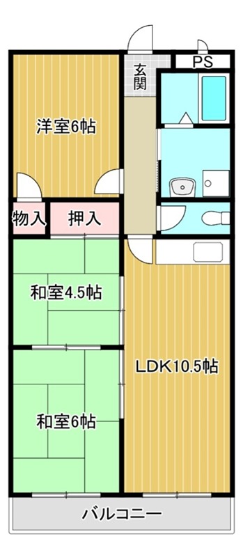 ヒカリハイツドイ２号館 間取り
