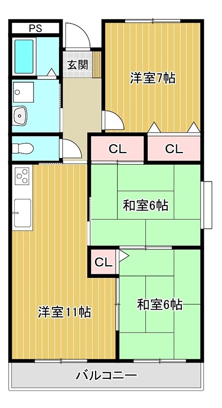 日吉マンション 間取り
