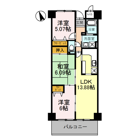 ラ・メゾンＭＳⅡ 間取り