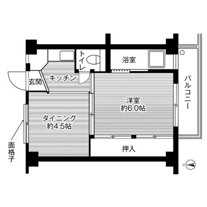 ビレッジハウス南野田5号棟 間取り