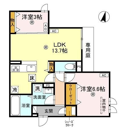 CASA　MUKAINO 間取り