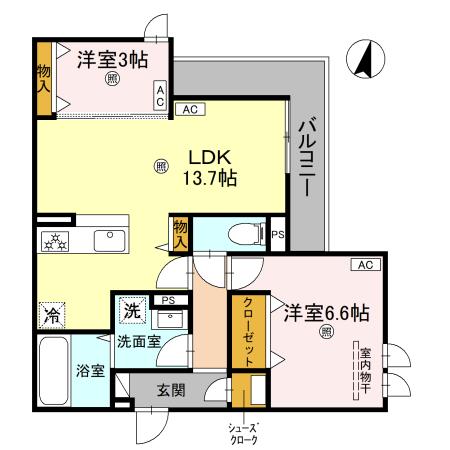 CASA　MUKAINO 間取り
