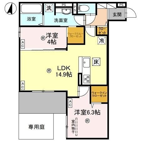 CASA　MUKAINO 間取り