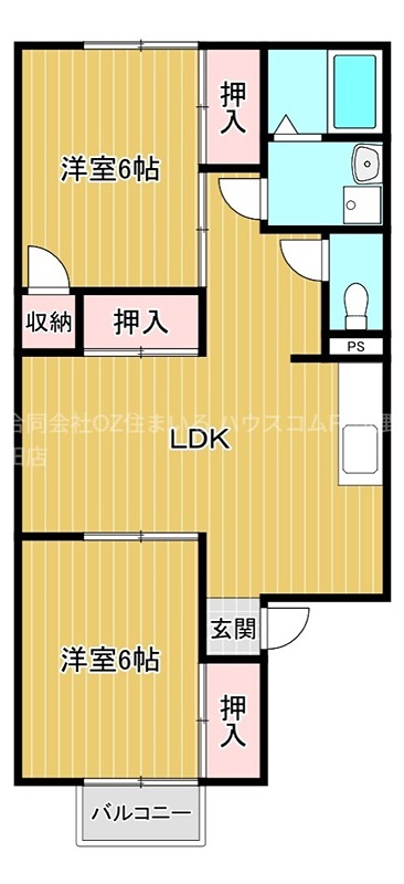 シャトードイワネG号館 間取り