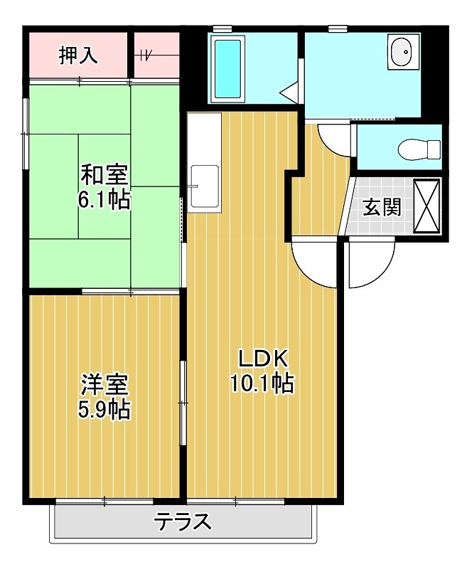 ソレイユ北庄  間取り