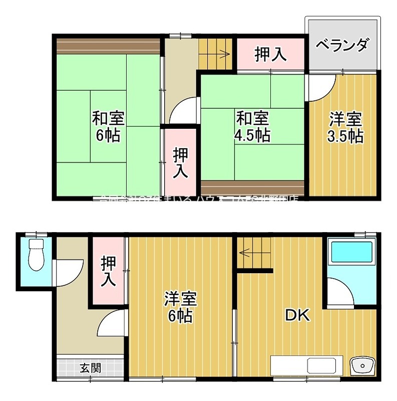 北野田貸家 間取り