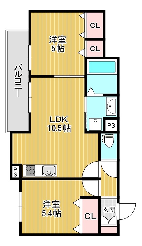クリエオーレ菊水町 間取り
